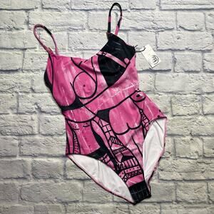 Swiminista x James Peter Henry Marvelous Swimsuit in Beach Activities Print